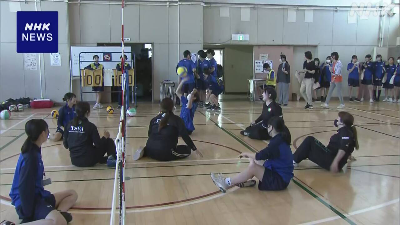 东京涩谷初中学生会策划的“残疾人运动支援”体验活动 | NHK